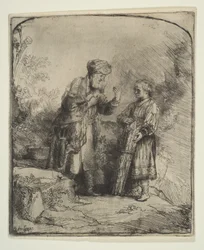 Abraão e Isaac, 1645.
