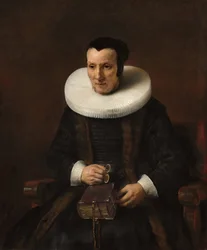 Uma velha senhora com um livro, 1637.