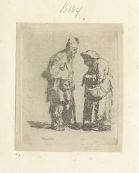 Bedelaar en bedelares em gesprek
Colecção de oitenta e cinco estampas originais (título da série)