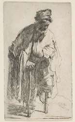 Mendigo com uma perna de pau, ca. 1630