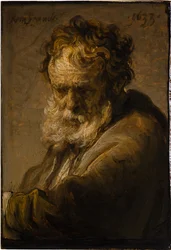 Busto de um velho barbudo, 1633