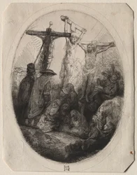 Cristo Crucificado Entre Dois Ladrões: Uma Placa Oval, c. 1641