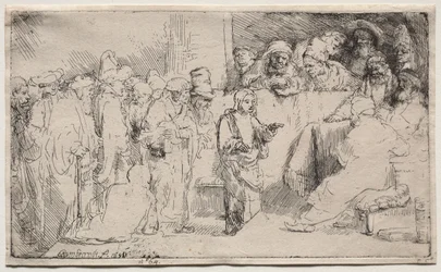 Cristo Disputando com os Médicos: Um Esboço, 1652.