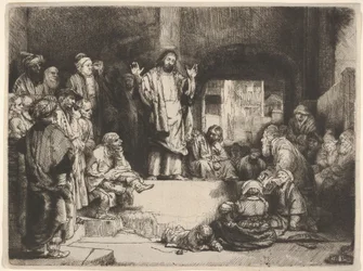 Pregação de Cristo, chamada La Petite Tombe, ca. 1657