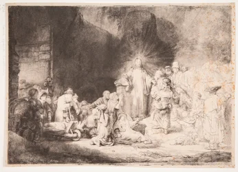 Cristo rodeado de doentes, a acolher as criancinhas (a «Gravura dos Cem Gulden»)