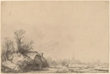 Casa de campo ao lado de um canal
