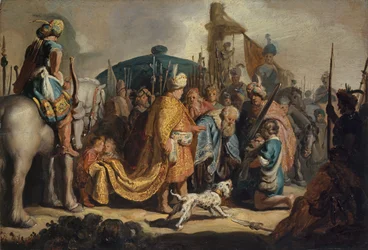 Davi com a Cabeça de Golias diante de Saul, 1627.
