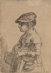 Menina com uma cesta, c. 1642.