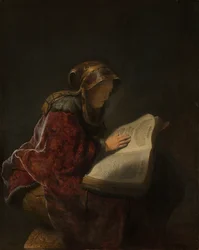 Leitura da velha mulher, Provavelmente a profetisa Anna
Uma leitura de uma velha mulher, provavelmente a profetisa Hannah