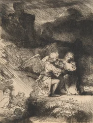 A Agonia no jardim, c.1657 (gravura e ponto de secagem)