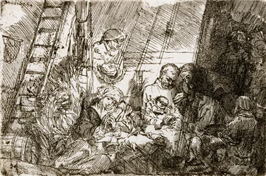 A circuncisão no estábulo, 1654