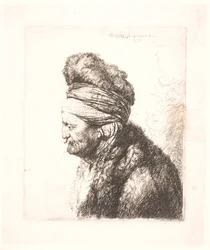 A segunda cabeça oriental (pai de Rembrandt?)