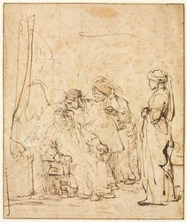 Tobias cura a cegueira de seu pai, c. 1640-45.