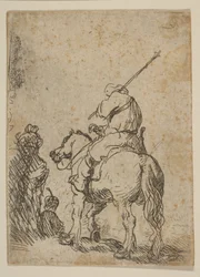 Soldado de turbante a cavalo, ca. 1629