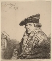 Jovem com um gorro de veludo (Petrus Sylvius)