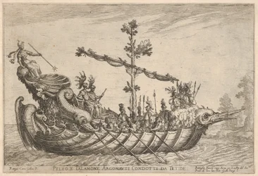 Peleus e Talamon, da série Vessels of the Argonauts, para a comemoração do casamento ..., 1608.