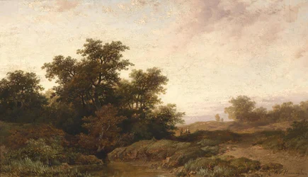 Paisagem aberta à luz do entardecer