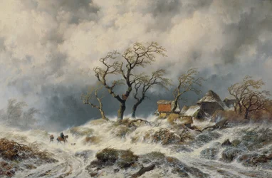 Paisagem de Inverno holandesa (neve)