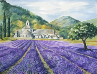 Serenidade do Campo de Lavanda