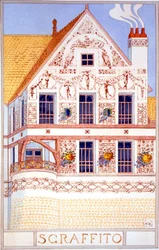 Sgraffito, ilustração de 