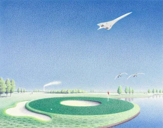 Círculo, 2000, desenho a lápis de cor sobre papel