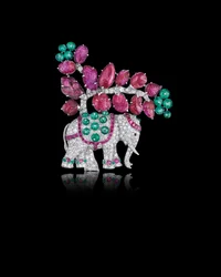 Broche de elefante Art Déco