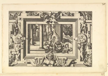 Medeia mata os seus dois filhos de Jasão. Por quem Absirto derramou o seu sangue, faz o que de s..., 1563.