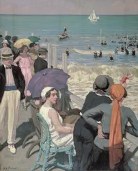 Hora do banho em Cabourg (óleo sobre tela)