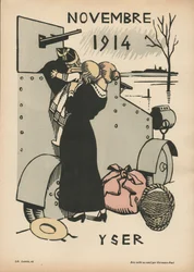 Calendário da Guerra (1º ano - agosto de 1914 a julho de 1915) (cor xilogravura)