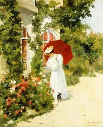The Red Parasol, 1891