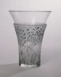 Ibis Vase, 1934 (vidro fosco e azul)