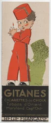Cigarros Gitanes, ca. 1930 (gravura a stencil)