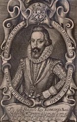 Edmund Sheffield, 1º conde de Mulgrave, estadista inglês, início do século XVII 1894