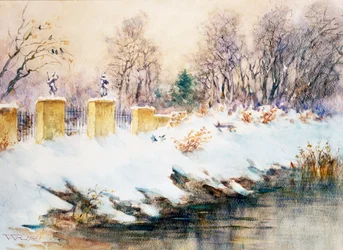 Queda de neve em naviglio