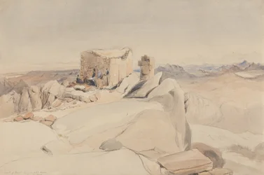 O cume do monte Sinai ou Jebel Musa, 1840