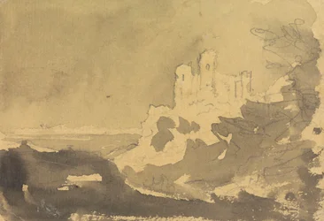 Um Castelo à beira de um lago