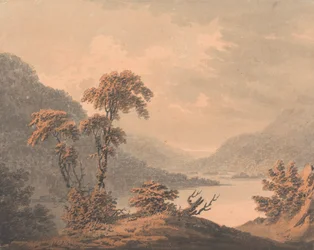Vista em Barnscliff, perto de Scarborough, quando transbordado pelo Derwent