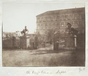 O Palácio do Rei, Nápoles, antes de 1852.