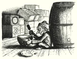Hans Christian Andersen: O Duende e o Huckster (litho)