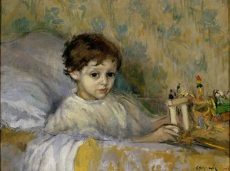 Criança doente (Octavi, filho do artista)