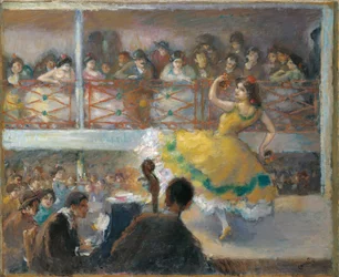 Flamenco - Canais, Ricard (1876-1931) - Óleo sobre tela - 61,5x74,5 - Museo Carmen Thyssen, Málaga