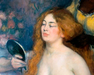 A casa de banho, detalhe. Pintura de Ricard Canals i Llambi (1876-1931)