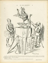 Ilustração de Ricardo Flores (1878-1918) em Le Lire, 20/09/13 - O Mentiroso - Alemanha Prússia, Turquia, Guerra dos 14-18 Primeiros Ratos - Guilherme II