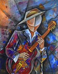 Guitarrista Abstrato