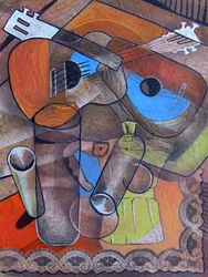 Guitarras Cubistas: Natureza Morta com Café