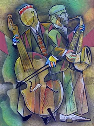 Duo de jazz vibrante