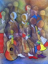 Harmonia de jazz vibrante