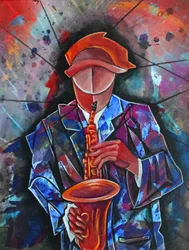 Jazz vibrante de saxofone