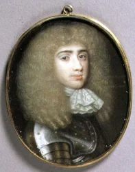 Retrato Miniatura de Robert Porter, c.1660 (aquarela em velino)