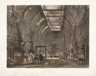 "Ancient Kitchen Windsor Castle", início do século XIX.